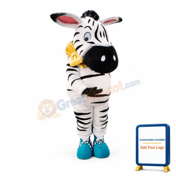 Cute Little Zebra Mascot Costume
