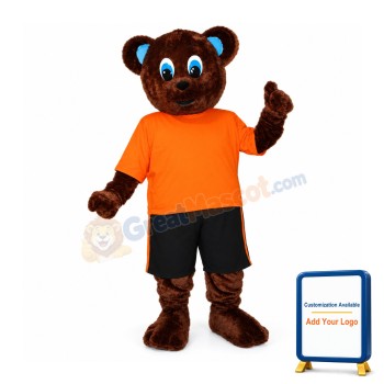 Sport Brown Bear Mascot Costume
