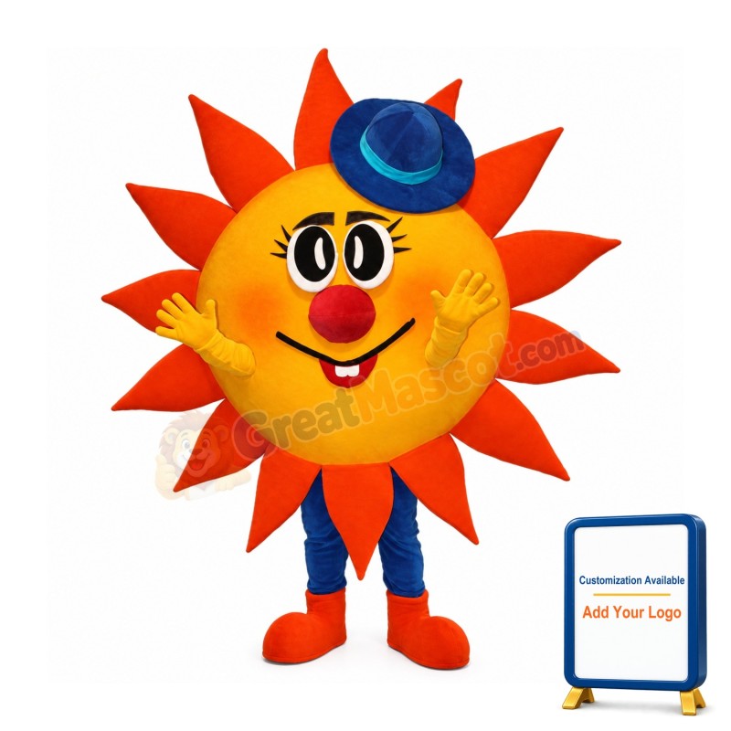 Happy Lightweight Sun Mascot Costume