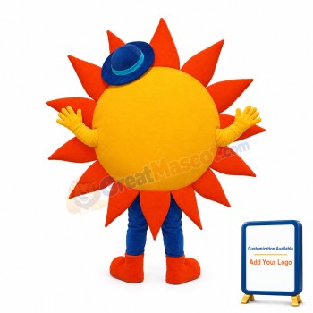 Happy Lightweight Sun Mascot Costume