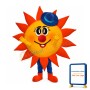 Happy Lightweight Sun Mascot Costume