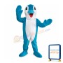 Happy Blue Dolphin Mascot Costume