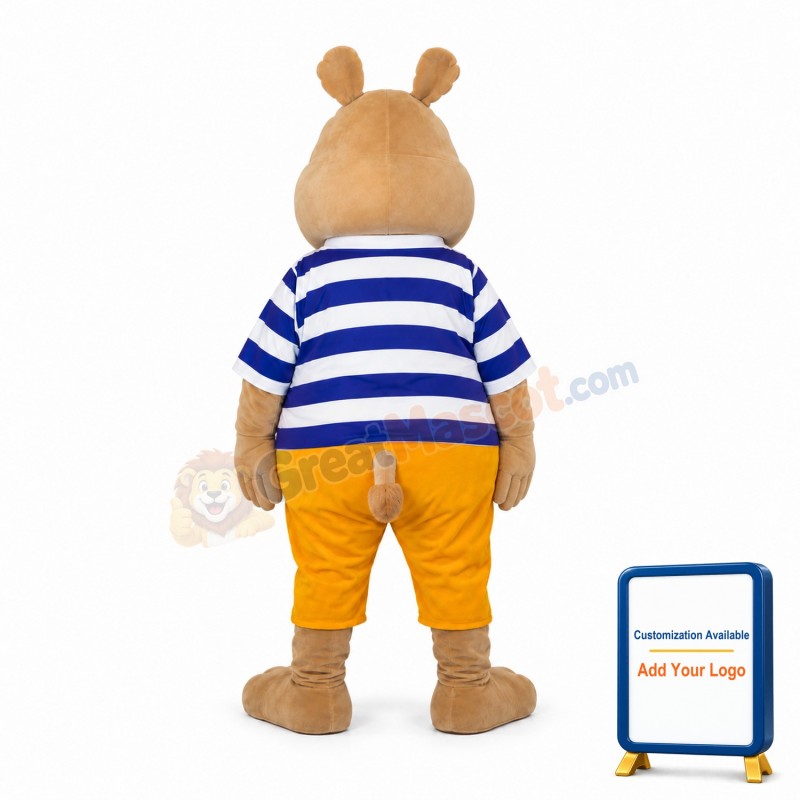 Happy Lightweight Hippo Mascot Costume