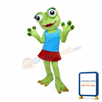 Girl Frog Mascot Costume