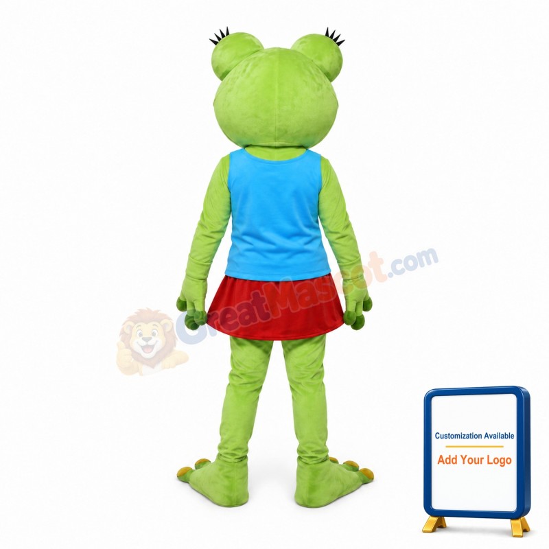 Girl Frog Mascot Costume