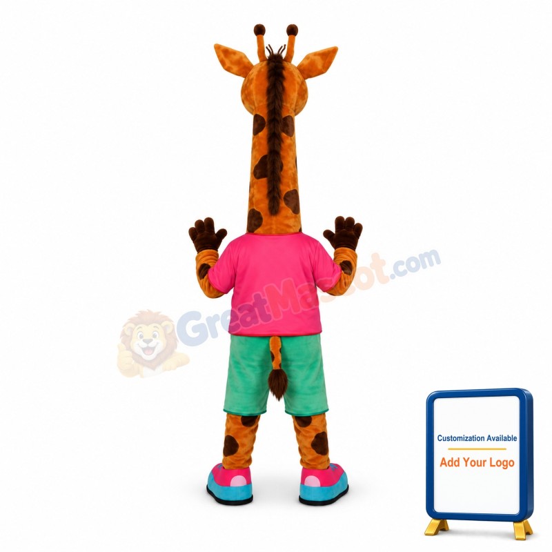 Sport Lightweight Giraffe Mascot Costume