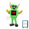 Happy Lightweight Robot Mascot Costume