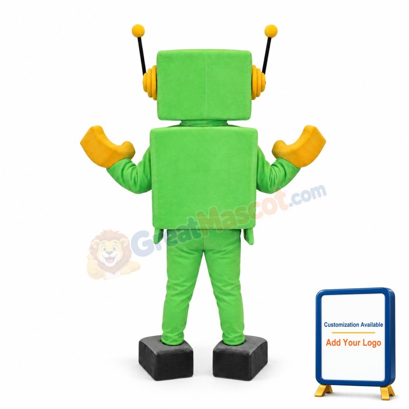 Happy Lightweight Robot Mascot Costume