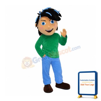 Handsome Boy Mascot Costume