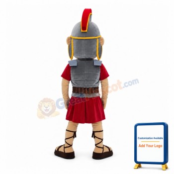 Happy Spartan Trojan Knight Mascot Costume