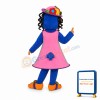 Blue Girl Bird Mascot Costume