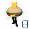 Big Hamburger Mascot Costume