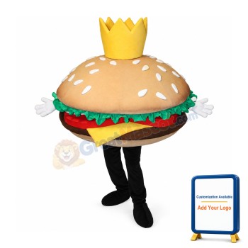 Big Hamburger Mascot Costume