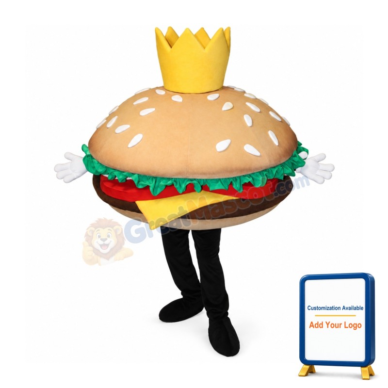 Big Hamburger Mascot Costume