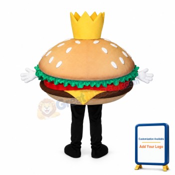 Big Hamburger Mascot Costume