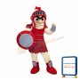 Fierce Red Titan Mascot Costume