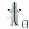 Grey Crocodile Mascot Costume