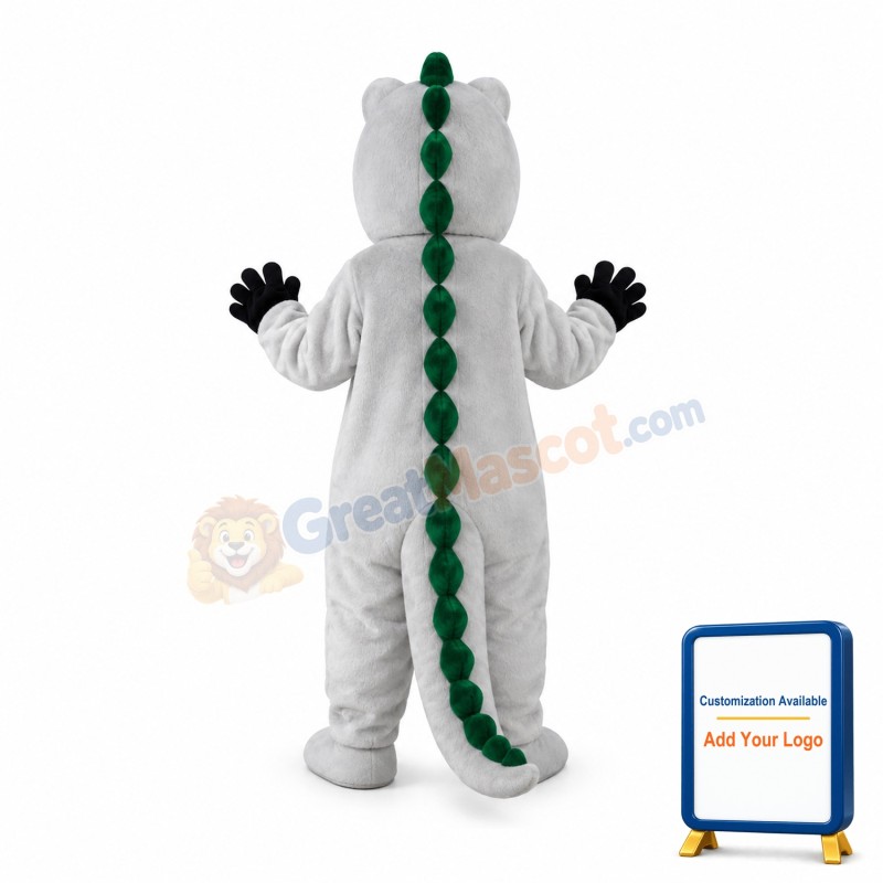 Grey Crocodile Mascot Costume