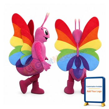 Colorful Butterfly Mascot Costume