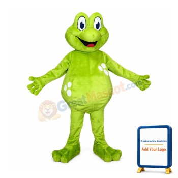 Happy Lightweight Frog Mascot Costume