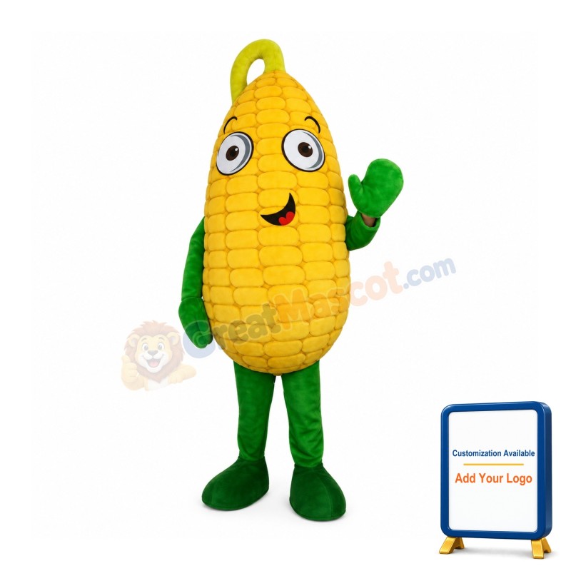 Happy Lightweight Cob Corn Mascot Costume