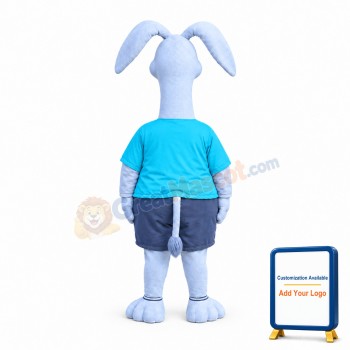 White Aardvark Mascot Costume
