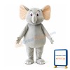 Little Cute Grey Elephant Mascot Costume