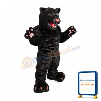 Fierce Black Panther Mascot Costume