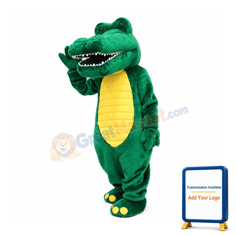 Friendly Lightweight Alligator Mascot Costume