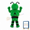 Friendly Green Bee Mascot Costume