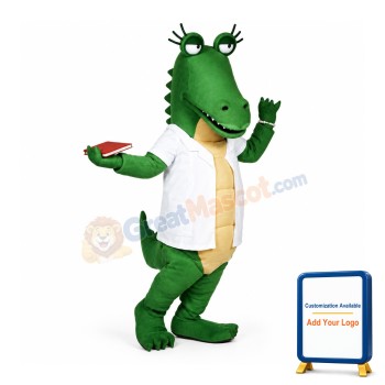 Funny Lightweight Gator Mascot Costume