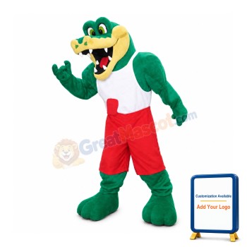 Friendly Lightweight Gator Mascot Costume