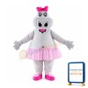 Cute Girl Hippo Mascot Costume