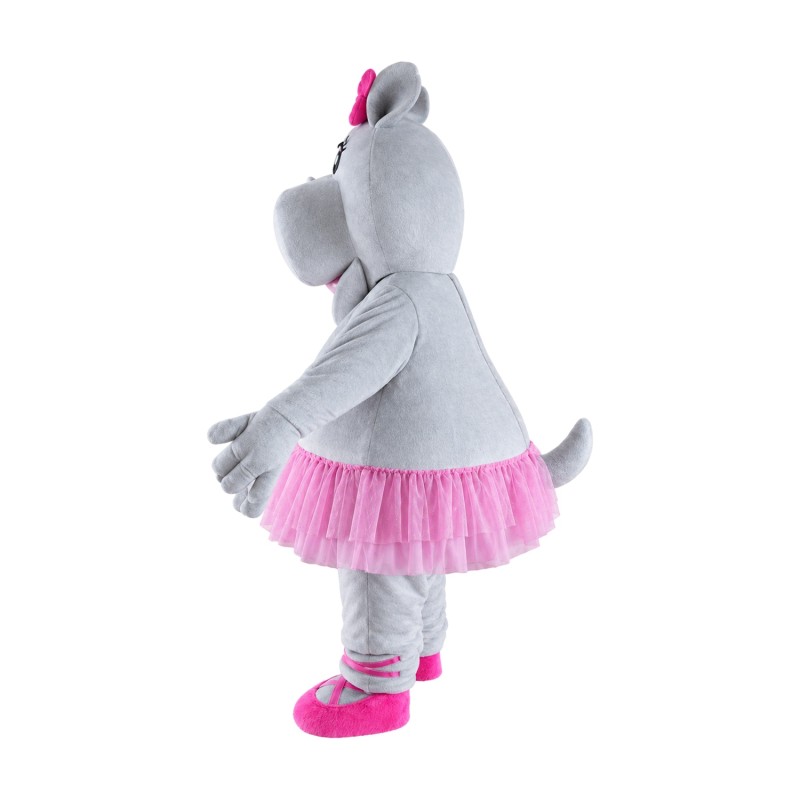 Cute Girl Hippo Mascot Costume