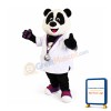 Doctor Panda Mascot Costume