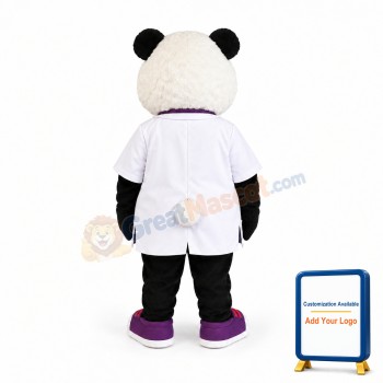 Doctor Panda Mascot Costume