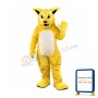 Yellow Fierce Wild Cat Mascot Costume