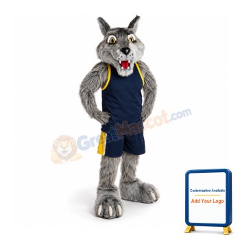School Sport Wolf Mascot Costume
