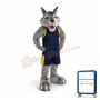 School Sport Wolf Mascot Costume