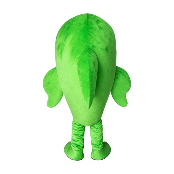 Happy Lightweight Green Dolphin Mascot Costume