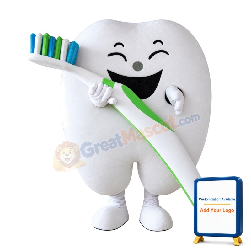 Happy Tooth Mascot Costume