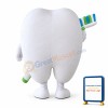 Happy Tooth Mascot Costume