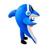 Happy Lightweight Blue Dolphin Mascot Costume