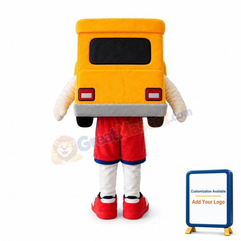 Orange Car Mascot Costume