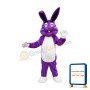 Purple Easter Bunny Mascot Costume