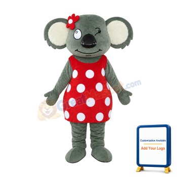 Cute Girl Koala Mascot Costume