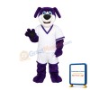 Purple Sport Dog Mascot Costume