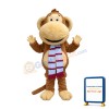 Happy Lightweight Furry Monkey Mascot Costume