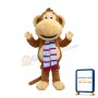 Happy Lightweight Furry Monkey Mascot Costume