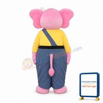 Girl Elephant Mascot Costume